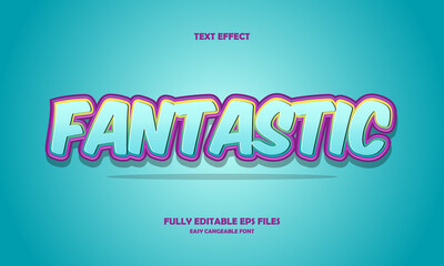 fantastic style editable text effect