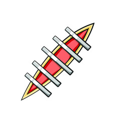 Lesion in drawing style isolated vector. Drawn object illustration for your presentation, teaching materials or others as you want.