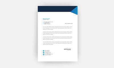 Business style letterhead template design