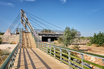 Plank Road Leading To The Observation Deck at Cehennem (Hell) Sinkhole, Mersin, Turkey
