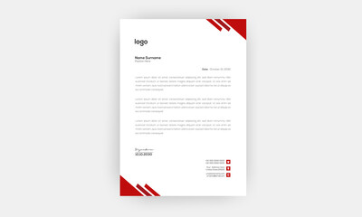 Simple creative modern letter head templates for your project design,a4 sizes.