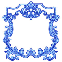 Azulejos Portuguese watercolor - 470826614