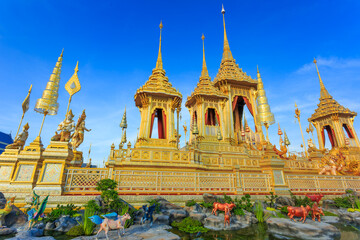 Fototapeta premium The Royal Crematorium Replica for King Bhumibol Adulyadej (Pra May Ru Maat) 
