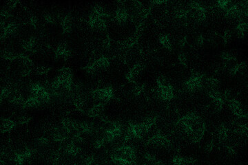 Abstraction with green splashes at black background