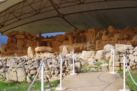 Zone arch&eacute;ologique de Ħaġar Qim