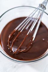 Chocolate ganache cupcake