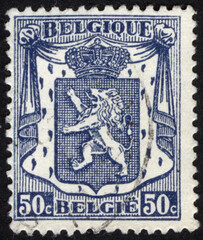 Postage stamps of the Belgium. Stamp printed in the Belgium. Stamp printed by Belgium.