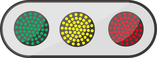 信号機。交通に関するシンプルなベクター。