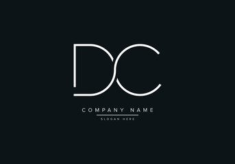 Fototapeta na wymiar Letter DC monogram icon logo