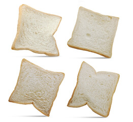 Single object of Bread isolated on white background