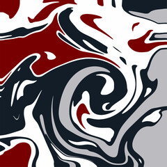 Colourful marble vector background pattern.  Liquid dynamic lined gradient waves.