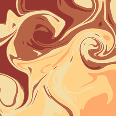 Colourful marble vector background pattern.  Liquid dynamic lined gradient waves.