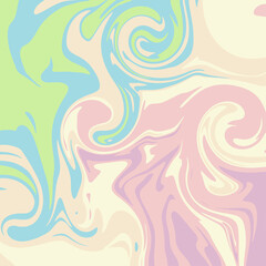 Fototapeta na wymiar Colourful marble vector background pattern. Liquid dynamic lined gradient waves.