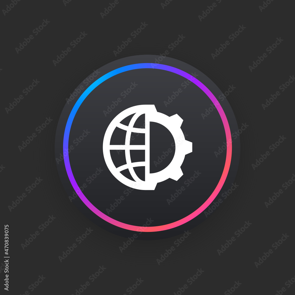 Wall mural Web Development -  UI Icon