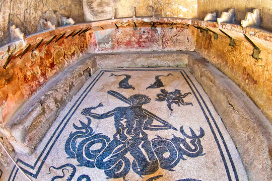 Ruins of Herculaneum, Ancient Roman Ruins, UNESCO Worl Heritage Site, Ercolano, Campania, Italy, Europe