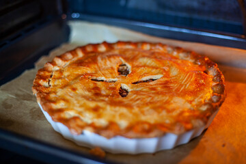 
elaboration of the typical apple pie