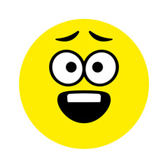 Smiley face. Emoji icon vector. Emoticon sign. Positive emotions. Vector illustration.