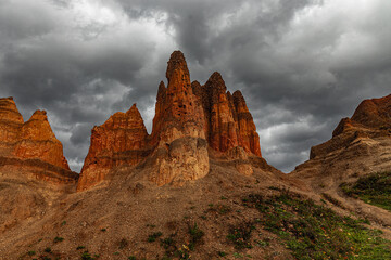 Fototapeta premium Sand Pyramids, Devil's City in Bosnia and Herzegovina