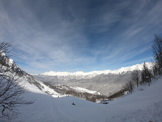 Obraz premium snow covered mountains