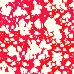 Cow skin pattern texture repeating seamless luscious red . Texture snake. Fashionable print. Fashion and stylish background vector 	