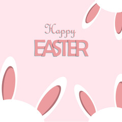 easter card with bunny