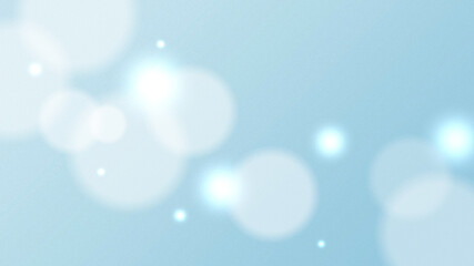 光るボケ　グラデーション背景　シンプルな背景素材（水色）