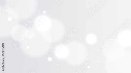 キラキラと光るボケ 白のグラデーション背景 高級感のある背景素材 Background Wall Mural Backgrou Yx2k