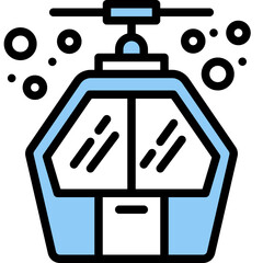 Obraz premium gondola one color icon