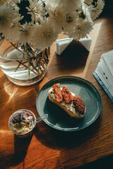 breakfast on the table