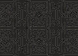 Elegant dark ornament pattern background