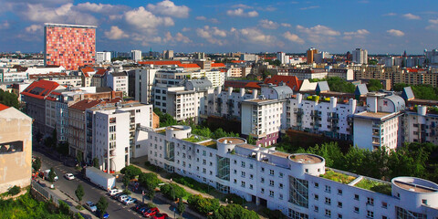 Aerial Panoramic View, Cityscape, Berlin, Germany, Europe