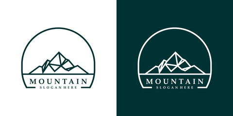 Mountain logo design template  ector