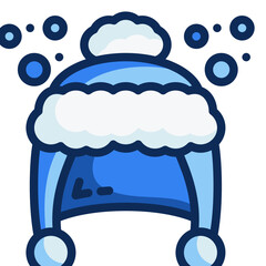 winter hat Two Tone icon