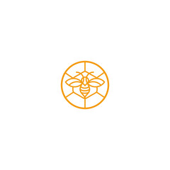 Illustration vector graphic template of bee logo