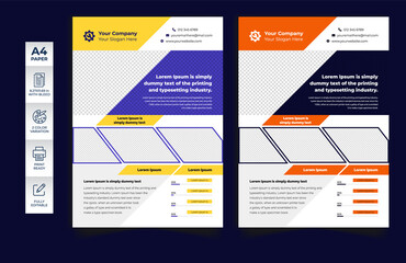 Modern house repair, Renovation, Plumbing, Construction Flyer, brochure, a4 cover design for corporate construction company promotion, printing and presentation