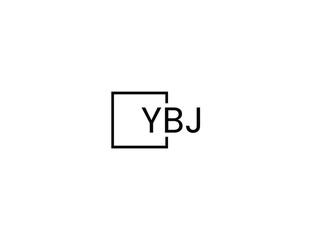YBJ letter initial logo design vector illustration