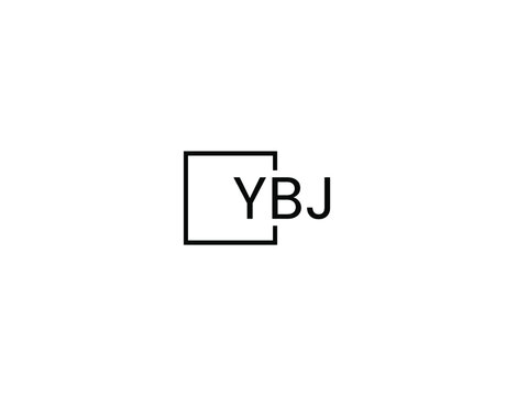 YBJ letter initial logo design vector illustration