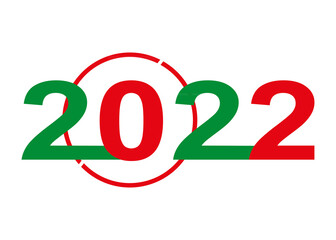 Happy New Year 2022 . Element for brochure design.