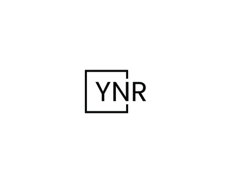 YNR letter initial logo design vector illustration
