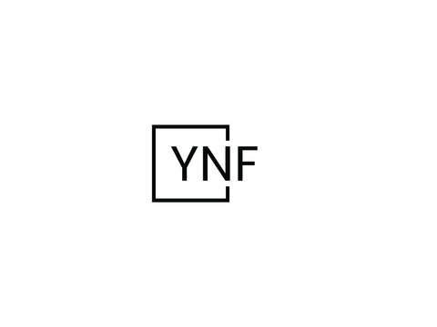 YNF letter initial logo design vector illustration