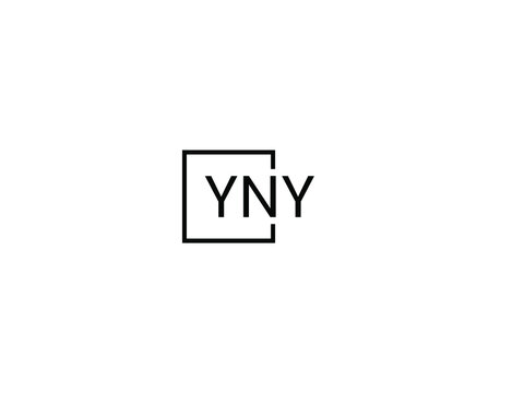 YNY letter initial logo design vector illustration