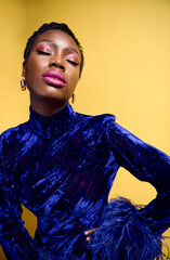 Fashion editorial images with colourful themes