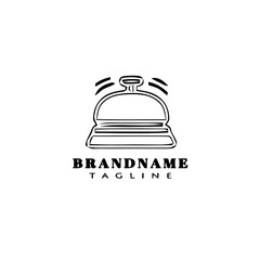 bell cartoon logo icon design template isolated vector illustration