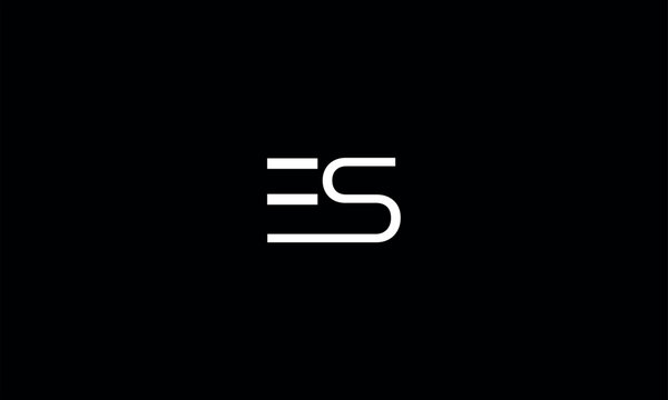 ES, SE, Abstract Letters Logo Monogram