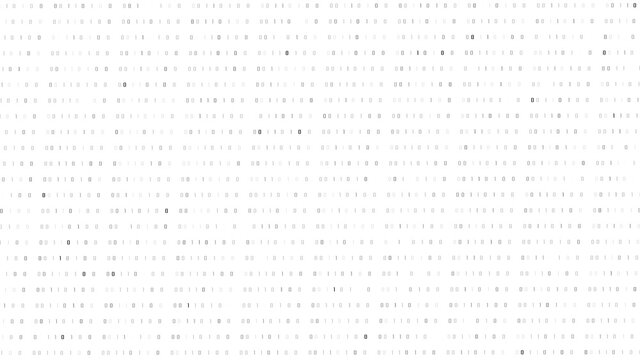 binary code network technology white vector background 