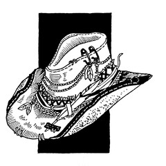 an old cowboy hat