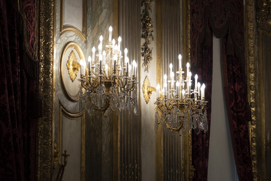 Liberty style luxury chandelier lamp light
