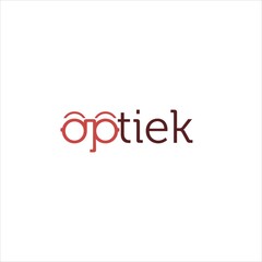 optical word logo vector template eye