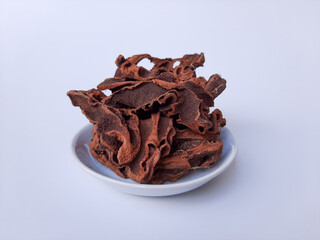 Myrmecodia pendans, or Sarang Semut, or Ant Plant, commonly used as traditional remedies. Isolated in white background