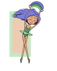 Beautiful ballerina. © Diana 